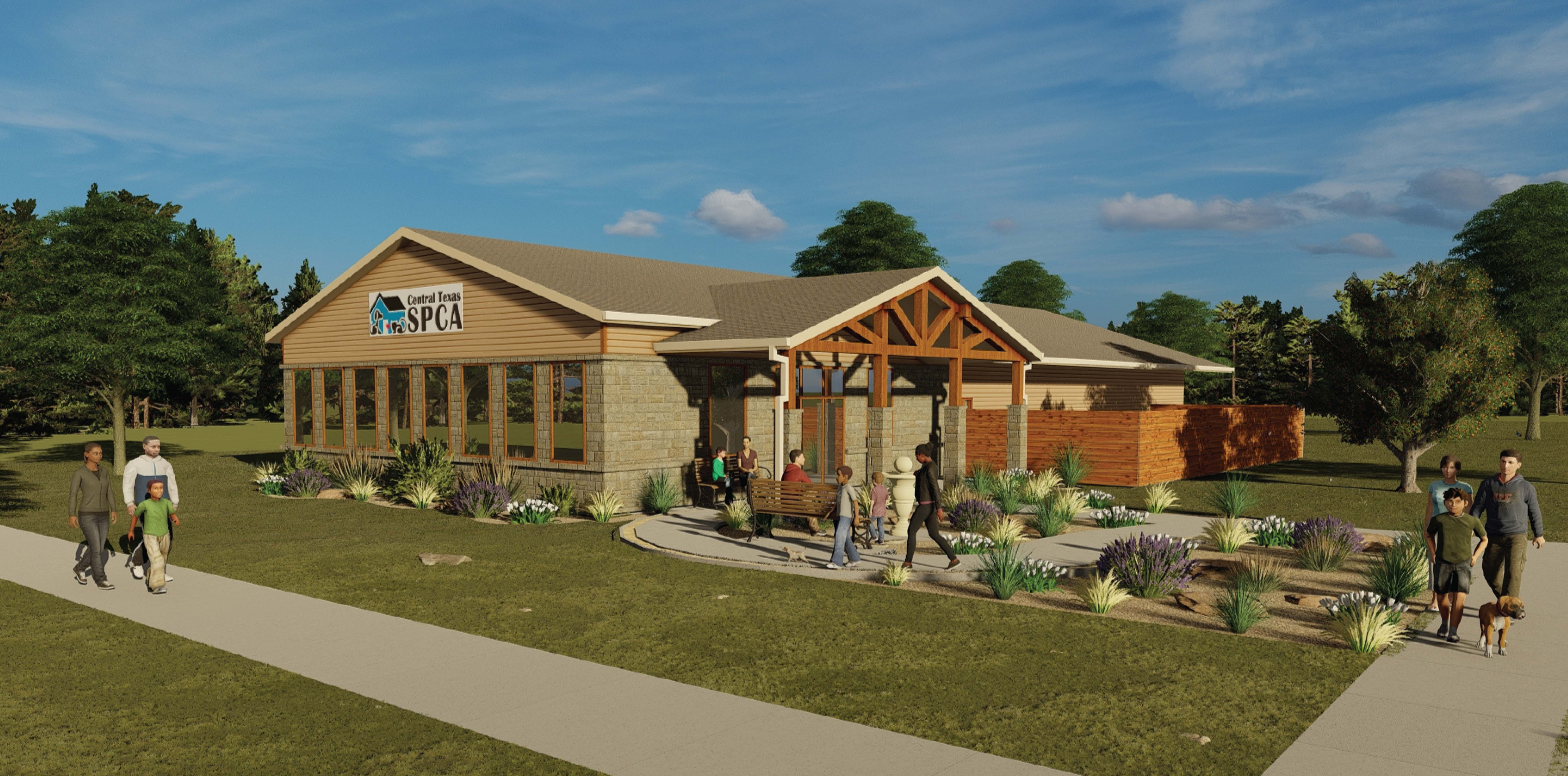 Central Texas SPCA building exterior render